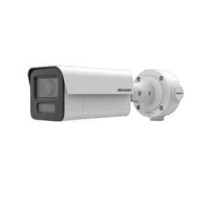 Bala IP 4 Megapixel / Lente 2.8 mm / 80 mts IR EXIR / DeepinView / Analíticos de 80 Metros de Distancia con Protección Perimetral / Micrófono y Bocina Integrado / IP67 / IK10 / H.265+ / DARKFIGHTER 2.0 / WDR 120 dB / Micro SD