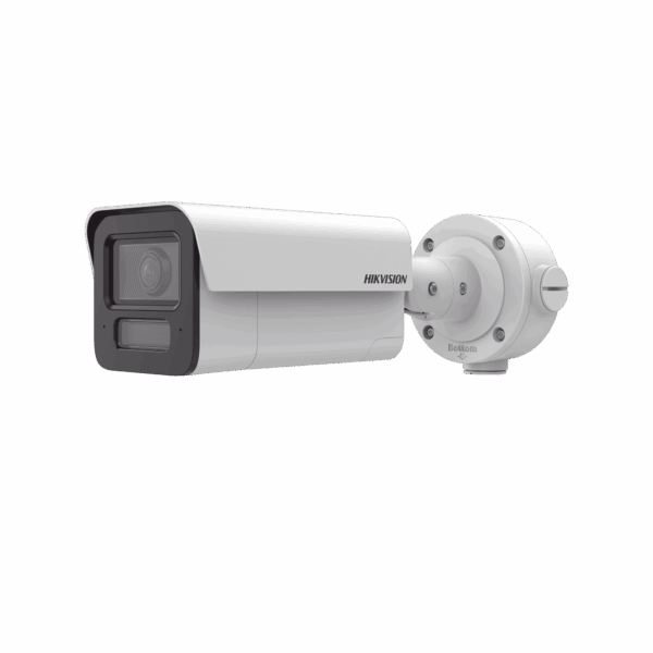 Bala IP 4 Megapixel / Lente 2.8 mm / 80 mts IR EXIR / DeepinView / Analíticos de 80 Metros de Distancia con Protección Perimetral / Micrófono y Bocina Integrado / IP67 / IK10 / H.265+ / DARKFIGHTER 2.0 / WDR 120 dB / Micro SD