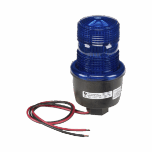 Luz de advertencia LED serie Streamline, 24 Vcd, montaje en tubo, azul