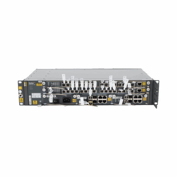 OLT Carrier Class Modular GPON, 2 Ranuras, Incluye 2 Tarjetas de Servicio de 16 puertos GPON, (32 Modulos GPON C+ Incluidos) 1 Fuente de CA, 2 UR, (Incluye Instalación de software UNM2000)