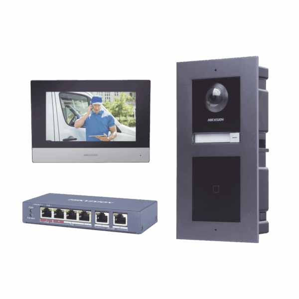 KIT de Videoportero IP con llamada a App de Smartphone y Lector de Tarjetas EM / 2da Generación (Modular) / Montaje para EMPOTRAR incluido