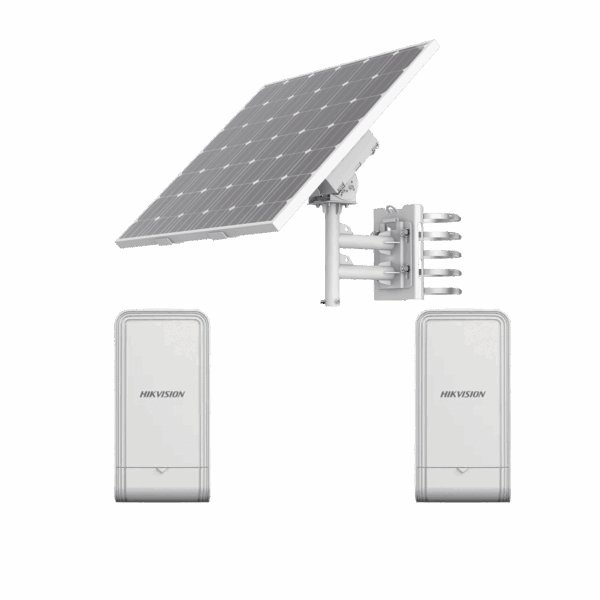 Kit Solar de Alimentación + 2 Puntos de Acceso (AP) / Panel Solar / Batería de Respaldo de Litio 360 Wh / 2 Salidas de 12 Vcd / Accesorios de Instalación / Uso en Exterior IP66
