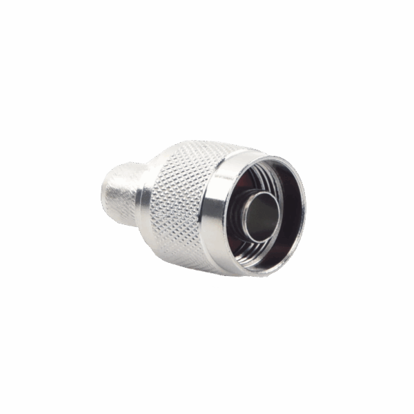Conector N Macho para 75 Ohm de Anillo Plegable para cable RG-11, Niquel /Oro /Teflón.