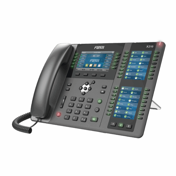 Teléfono IP ideal para recepción hasta 20 líneas SIP, PoE, 106 botones DSS, Bluetooth integrado para diademas, puertos Gigabit, soporta recepción video