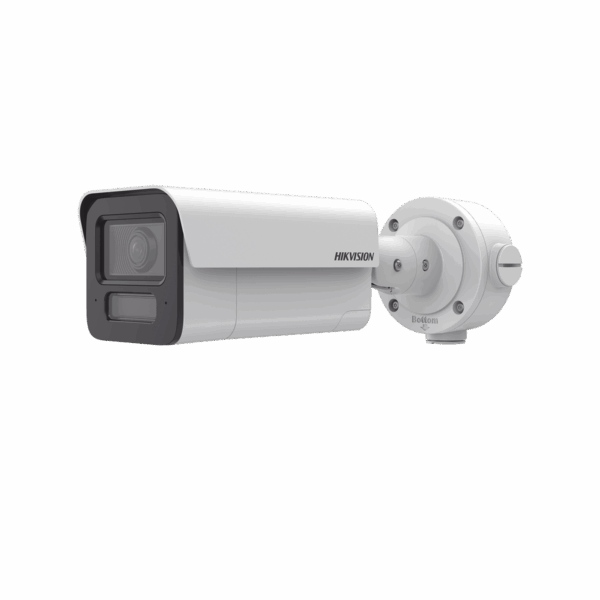 Bala IP 4 Megapixel / Lente 4 mm / 80 mts IR EXIR / DeepinView / Analíticos de 80 Metros de Distancia con Protección Perimetral / Micrófono y Bocina Integrado / IP67 / IK10 / H.265+ / DARKFIGHTER 2.0 / WDR 120 dB / Micro SD