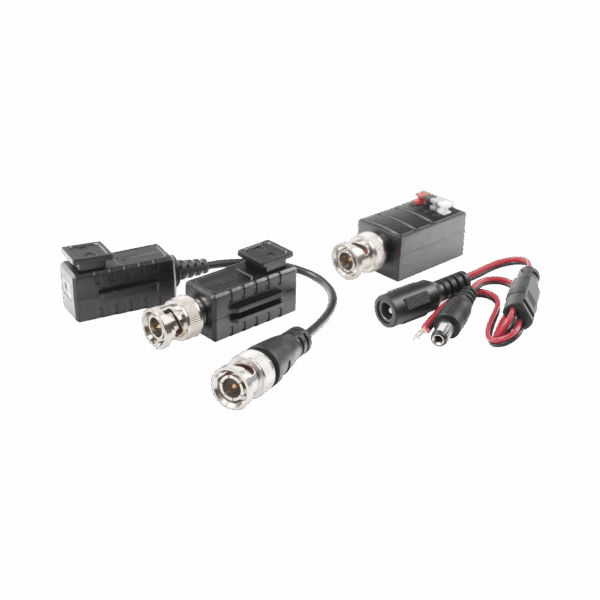 Kit de TRANSCEPTORES DE VIDEO DE LARGO ALCANCE / 320 Metros / Resolución 720P y 1080P / Cat 5e/6 / Compatible con cámaras HD-TVI/CVI/AHD/CVBS / Alimente solo el Receptor / Protección Interconstruida contra sobretensión.