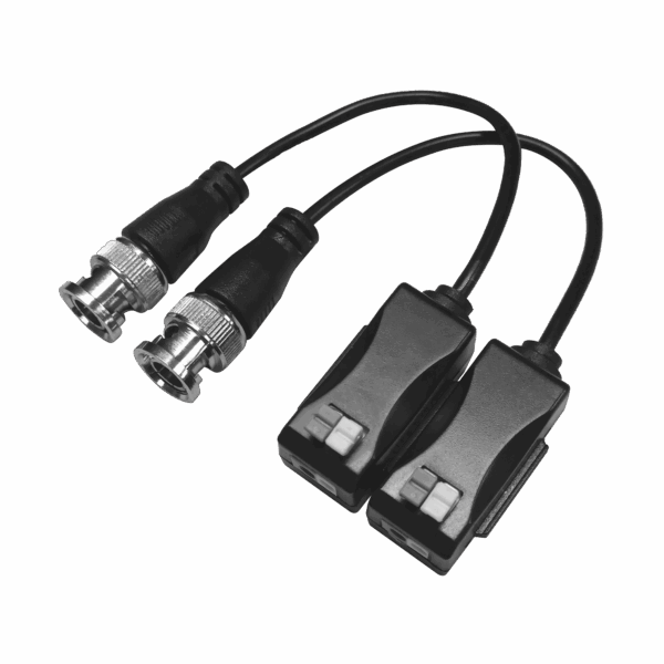 Kit de Transceptores (Baluns) con Terminal PUSH SUPERIOR PIG TAIL en ambos conectores, Resolución 4K , Cable flexible COAXIAL Blindado / COAXITRON / AUDIO POR COAXITRON /Conector 100% COBRE / Calidad PREMIUM