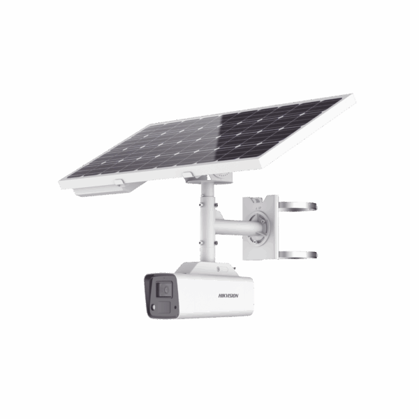 Kit Solar IP All in One / Cámara Bala ColorVu 4 Megapixel / Lente 4 mm / Panel Solar / Batería de Respaldo de Litio 23.2Ah (Hasta 24 Días) / Conexión 4G / Accesorios de Instalación
