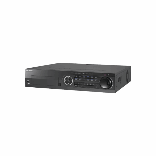 DVR 16 Canales TurboHD + 8 Canales IP / 3K / 5 Megapixel /  8 Bahías de Disco Duro / 16 Entradas de Audio Fisicas (Microfono por Separado) / Audio por coaxitron / Acusense / 16 Entradas de Alarma / POS / H.265+