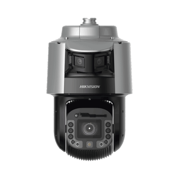[TandemVu] Domo PTZ IP 4 Megapixel con Cámara Panoramica 180º de 6 Megapixel / 25X Zoom / 300 mts IR y 30 mts Luz Blanca / IP67 / IK10  / Autoseguimiento / Wiper / Deep learning / Entrada-Salida de Audio y Alarma / Ultra Baja Iluminació