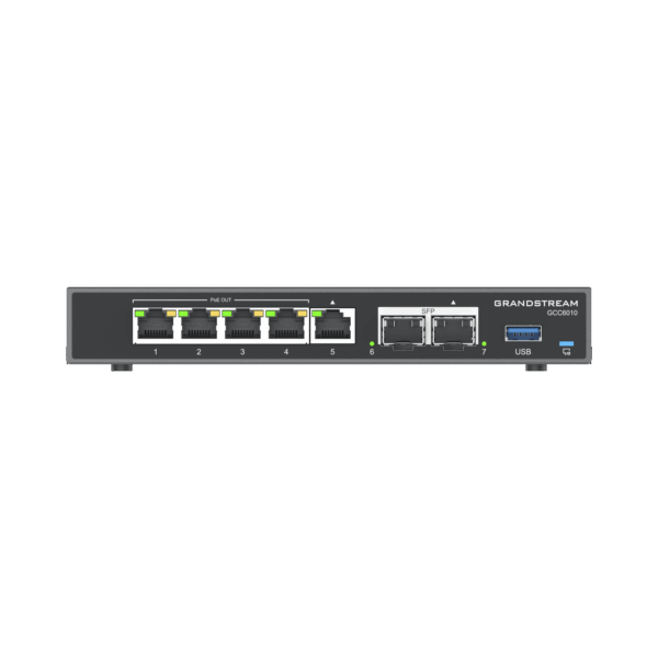 4 en 1: Firewall Nueva Generación, Router, PBX IP, Switch Gigabit de 5 Puertos (4 PoE) y 2 Puertos SFP 2.5 Gigabit