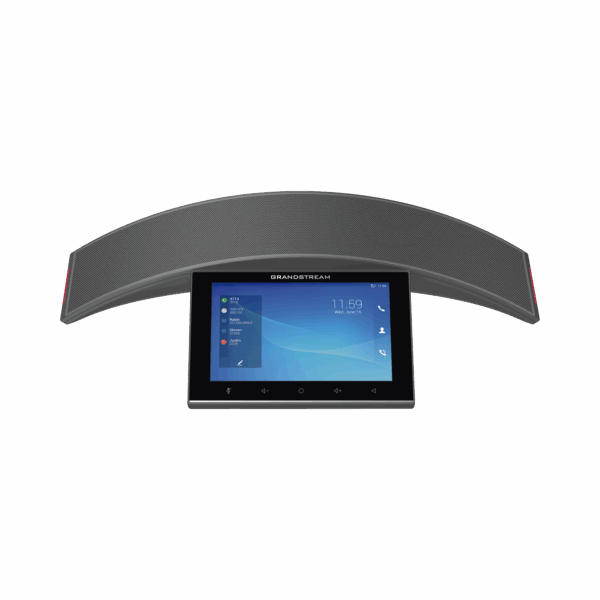 Teléfono - Audioconferencias IP Android 10, 12 líneas SIP con 12 cuentas, pantalla táctil  8", puertos Gigabit, Wi-Fi, Bluetooth, PoE, codec Opus, IPV4/IPV6 con gestión en la nube GDMS