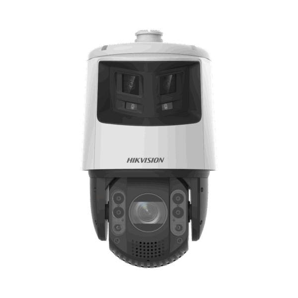 [TandemVu] PTZ IP 4 Megapixel con Cámara Panoramica 6 Megapixel / 32X Zoom / 200 mts IR / 30 mts Luz Blanca / ACUSENSE / IP66 / Alerta Audible y Luz Estroboscopica / Autoseguimiento / Hi-PoE / Alarmas I/O / Ultra Baja Iluminación / Micro SD