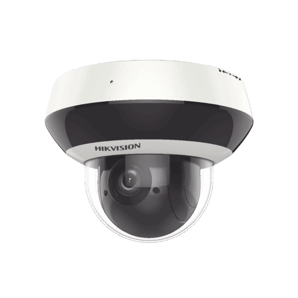 Mini Domo PTZ IP 2 Megapixel / 4X Zoom / H.265+ / 20 mts IR EXIR / WDR / PoE / IK10 / Exterior IP66 / Ultra Baja Iluminación / Micrófono Integrado / PoE / microSD