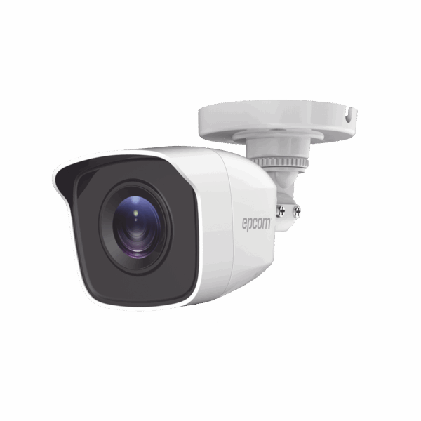 Bala TURBOHD 2 Megapíxeles (1080p) / Gran Angular 103° / Lente 2.8 mm / IR EXIR Inteligente 20 mts / Exterior IP66 / dWDR / TVI-AHD-CVI-CVBS / Policarbonato