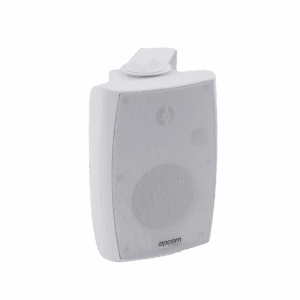 Altavoz de Pared de 2 vías | Woofer 4in + 1.5in | 2.5W – 20W | Para Sistemas 70/100V y 8 ohms | Material ABS | Rejilla y Bracket de Metal | Color Blanco