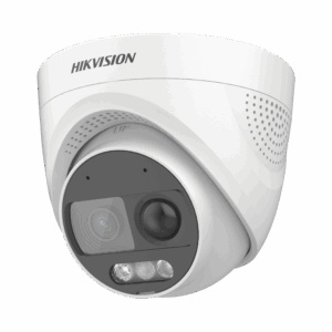 Turret TURBOHD 2 Megapixeles (1080p) / Imagen a color 24/7 / Lente 2.8 mm / Luz Blanca 20 mts / Exterior IP67 / WDR 130dB / Sensor PIR / Sirena Integrada / Estrobo ROJO – AZUL / Micrófono Integrado