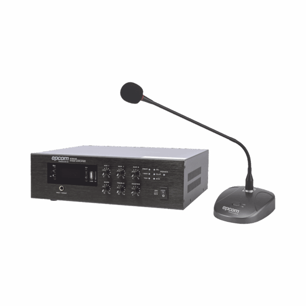 KIT de Amplificador de Audio de 240W Modelo SFB240 | más Micrófono de Escritorio Modelo SF621A