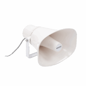 Altavoz para Exterior | Tipo Trompeta | 15-30W | 70/100V | IP66 | Material ABS | Bracket de Metal