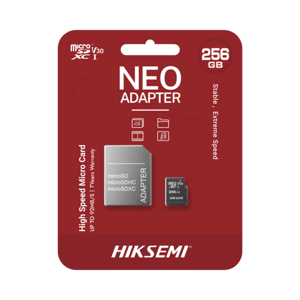 Memoria microSD con Adaptador Ideal para Celular o Tablet / 256 GB / Multipropósito