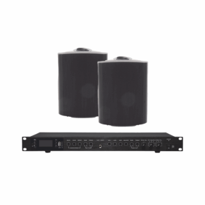 Amplificador de Audio con 2 Bocinas OL-5BK | 2 x 60W | Baja Impedancia 4 – 8Ω | Reproductor Bluetooth, USB, SD | Efectos Integrados Delay, Echo, Repeat
