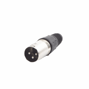 Conector XLR 3 Pines Macho | Ideal para Conexiones de Micrófonos, Mezcladoras | Equipo de Audio Profesional