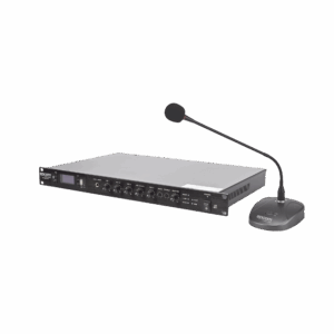 KIT de Amplificador de 120W Modelo SF120DTB | más Micrófono de Escritorio Modelo SF621A