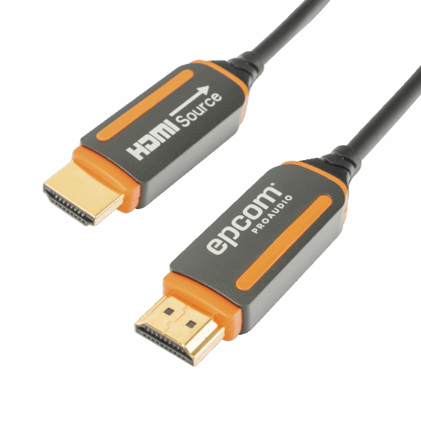 Cable HDMI de Fibra Óptica de 20m | Alta Definición | Version 2.0 | Alta velocidad 18Gbps | 4K@60Hz | HDCP 2.2 | Resistente a EMI y RFI