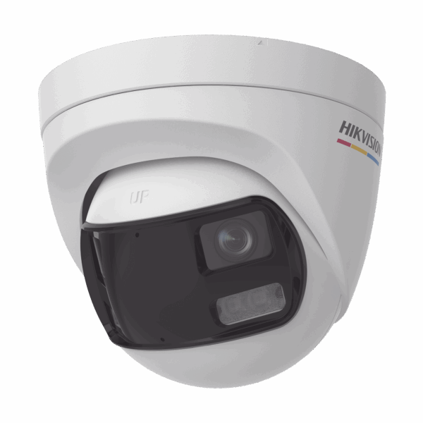 [ColorVu + Dual Light + Panoramica] Turret TURBOHD 3K (5 Megapixel) / Micrófono Integrado / Angulo de visión 180° / Imagen a Color 24/7 / 40 mts Luz Blanca + 40 mts IR / Exterior IP67 / WDR