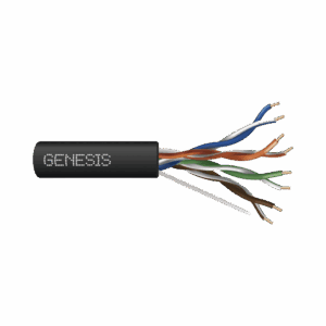 Bobina de Cable de 305 Metros UTP Cat6 RISER / Color Negro / UL, CMR SPNLS, Probado a 350 Mhz / Para Aplicaciones de CCTV, Redes de Datos, IP megapixel, Control RS485