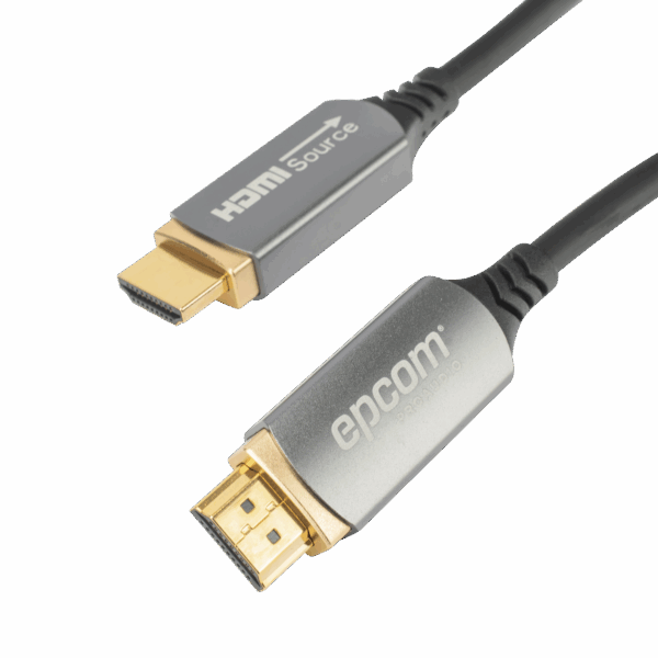 Cable HDMI de Fibra Óptica de 10m | Alta Definición | Version 2.1 | Alta velocidad 18Gbps | 8K@60Hz | HDCP 2.2 | Resistente a EMI y RFI