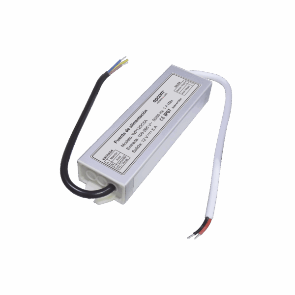 Fuente 12 V / 5 Amperes / Waterproof / Intemperie grado IP67
