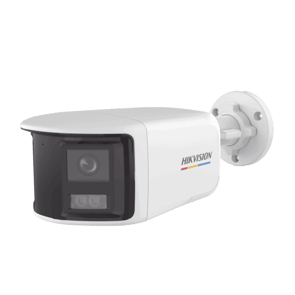 [ColorVu + Dual Light + Panoramica] Bala TURBOHD 3K (5 Megapixel) / Micrófono Integrado / Angulo de visión 180° / Imagen a Color 24/7 / 40 mts Luz Blanca + 40 mts IR / Exterior IP67 / WDR