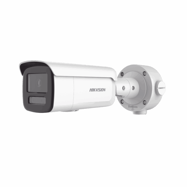 Bala IP 4 Megapixel / Lente 4 mm / Dual Light (60 mts IR + 60 mts Luz Blanca ) / Darkfighter S / Exterior IP67  / WDR 130 dB / 4 Analíticos: AcuSense, Deteccion Facial, Conteo de Personas por Cruce y Zona