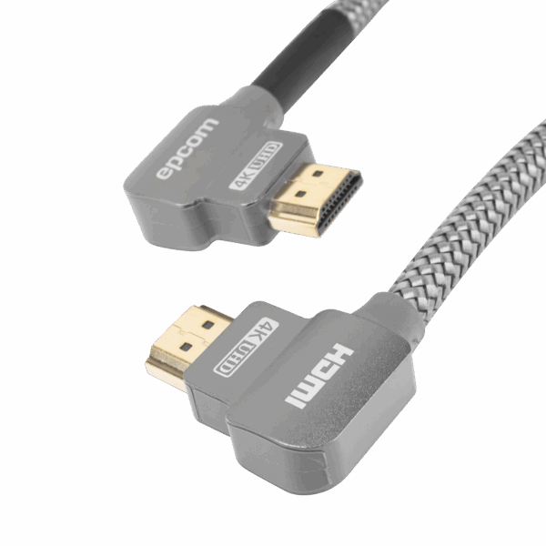 Cable HDMI Angulo 90º| 3m | Alta Definición | Version 2.0 | Alta velocidad 18Gbps | 4K@60Hz |