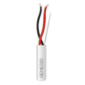 Bobina de 152 Metros de Cable / 2 x 18 AWG / Riser / Color Blanco / Para Aplicaciones en Alarmas de Intrusión, Control de Acceso, Automatización, Interfonos, TV Porteros, Audio y Voceo