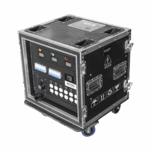 Centro de carga movil para instalaciones temporales con conexión TIPO socapex a 110v Y 220V | RACK 10U