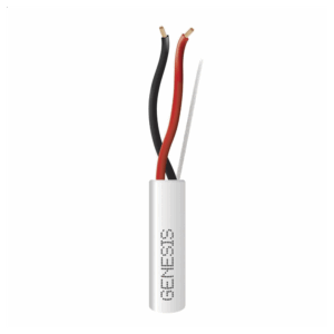 Bobina de 305 Metros de Cable / 2 x 16 AWG / Riser / Tipo CMR-CL3R / Color Blanco / Para Aplicaciones de Alarmas de Intrusión, Control de Acceso, Automatización, Interfonos y Tv Porteros