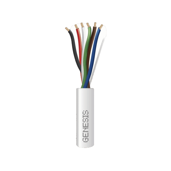 Bobina de 305 Metros / Cable de Cobre / 6 x 22 AWG / Riser / Tipo CMR-CL3R / Para Aplicaciones de Control de Acceso / Alarmas de Intrusión / Automatización / Interfonos y TV Porteros