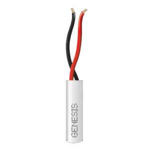 Bobina de 305 Metros de Cable / 2 x 22 AWG / Color Blanco / Riser / Para Sistemas de Intrusión y Automatización