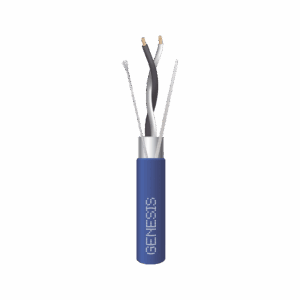 Bobina de 305 Metros / Cable 2 x 22 AWG / Color Azul / Blindado / Plenum / Trenzado para Aplicaciones de Transmisión de Datos a Alta Velocidad para Automatización, EIA-485, BACnet y otros Sistemas de Comunicación