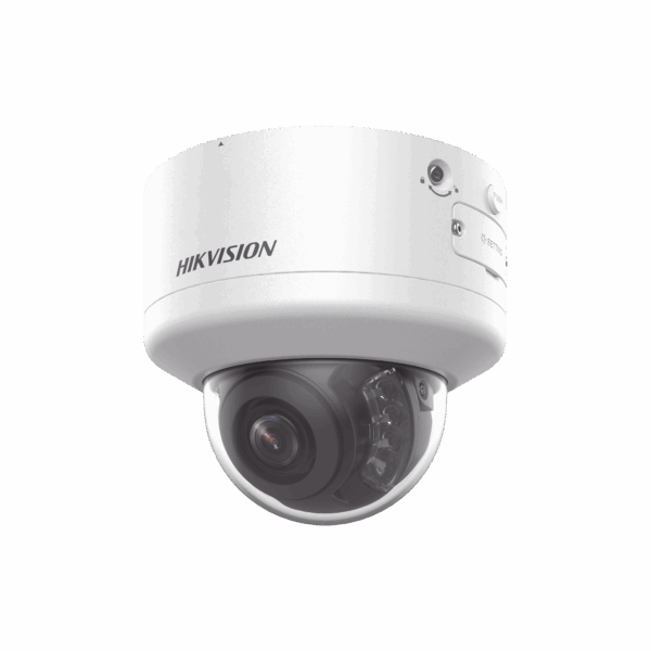 Domo IP 8 Megapixel (4K) / Lente Mot. 2.7 a 13.5 mm / 40 mts IR EXIR / Exterior IP66 / IK10 / DARKFIGHTER / Audio y Alarma I/O / PoE+ / ONVIF / Micro SD / 4 Analíticos: AcuSense, Deteccion Facial, Conteo de Personas por Cruce y Zona