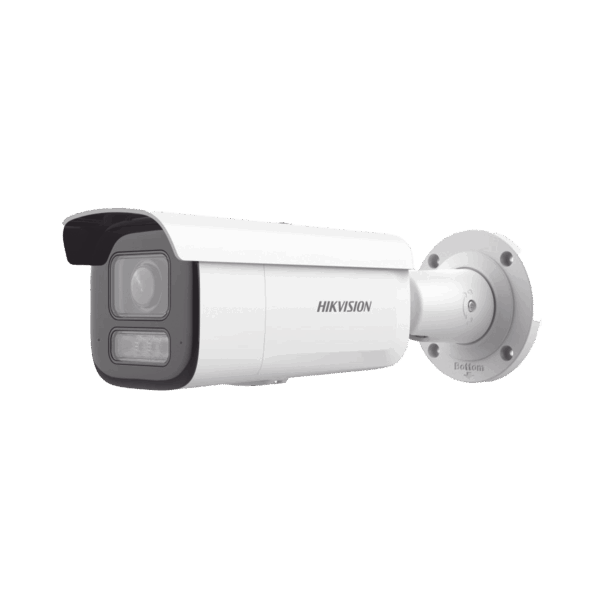 [Dual Light + 2 Micrófonos Integrados] Bala IP 6 Megapixel / Lente Mot. 2.8 a 12 mm / 60 mts Luz Blanca + 60 mts IR / Exterior IP67 / IK10 /  WDR 120 dB / PoE+ / ACUSENSE / Alarmas I/O / Micro SD / ONVIF / Metal / ACUSEARCH