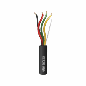 Bobina de Cable de 305m / 4 x 14 AWG / Cable DIRECT BURIAL / Color Negro / Para uso en Intemperie / Uso en Aplicaciones en Sistemas de Detección de Incendio y Sistemas de Evacuación