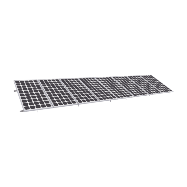 Montaje para Panel Solar, Riel "8" de 5400mm para Módulos de 550 a 660w con Espesor de 35mm, Velocidad de Viento Máx. 136km/h (20° a 45°)