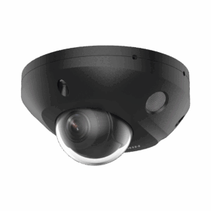 [Dual Light + 2 Micrófonos Integrados] Mini Domo IP 4 Megapixel / Color Negro / Lente 2.8 mm / 30 mts Luz Blanca + 30 mts IR / ACUSENSE / Exterior IP67 / IK08 /  WDR 120 dB / PoE / ONVIF / Alarmas I/O / Micro SD / ACUSEARCH