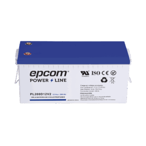 Batería 12 Vcc / 200 Ah / UL / Tecnología AGM-VRLA / Ciclo profundo / Para uso en aplicaciones fotovoltaicas y de emergencia  / Terminales T5