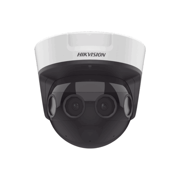PanoVu Series / Vista Panorámica 180° / 32 Megapixel en Total / 4 Lentes 2.8 mm (4 Lentes 8 Megapixel) / 20 mts IR / Exterior IP67 / IK10 / 12 Vcc / PoE+ / Micro SD