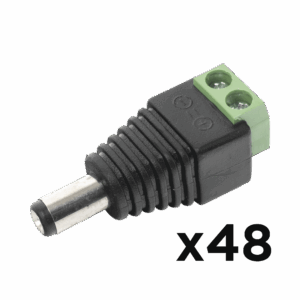 KIT DE 48 CONECTORES MACHO JR52 PARA ALIMENTACIÓN A 12 Vcc