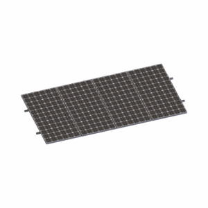 Kit De Minirieles Para Panel Solar Arreglo 1X4 Para Instalación Plano En Lámina